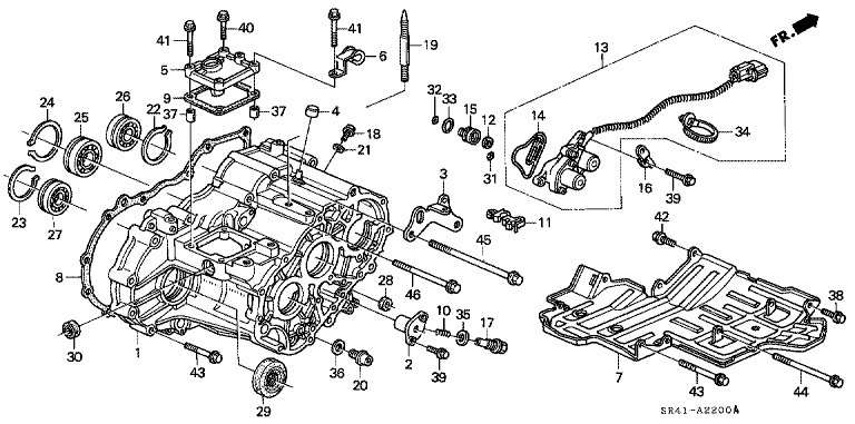Transmission case (4WD)