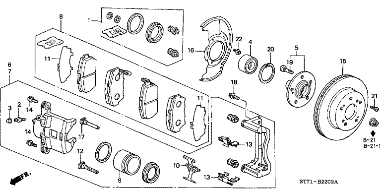 Front brake (130-) (TYPE R)