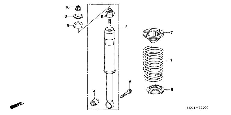 Rear damper