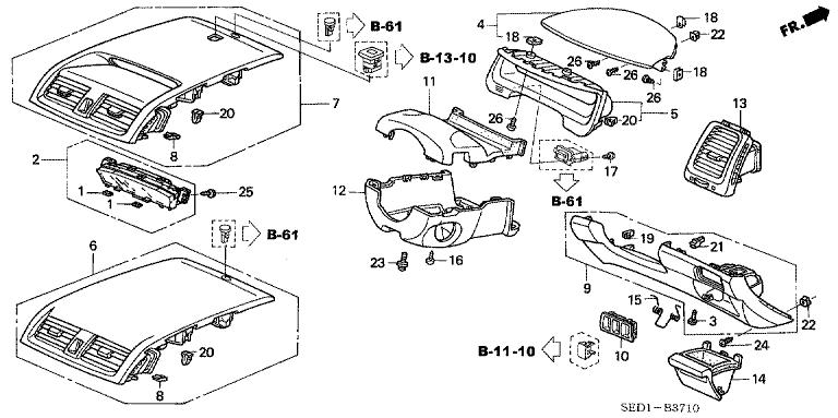 Instrument Panel Garnish (Driver Side)
