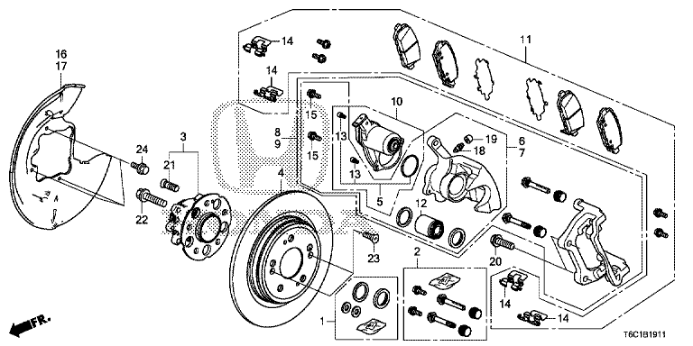 Rear brake (RC4-115/120/130/RC5-100/110)