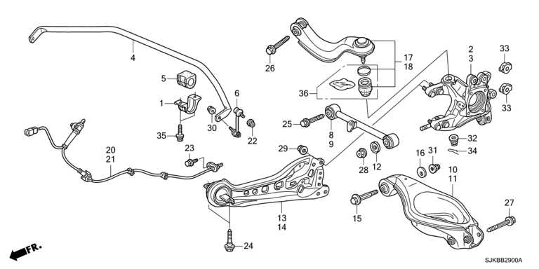 Rear lower arm (2WD)
