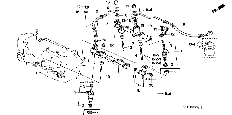 Fuel line (NA1:-140, NA2:100-)
