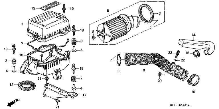Air cleaner (PGM-FI)