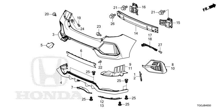Rear bumper