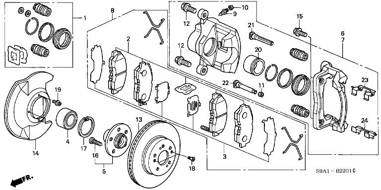 Front brakes (VSA)