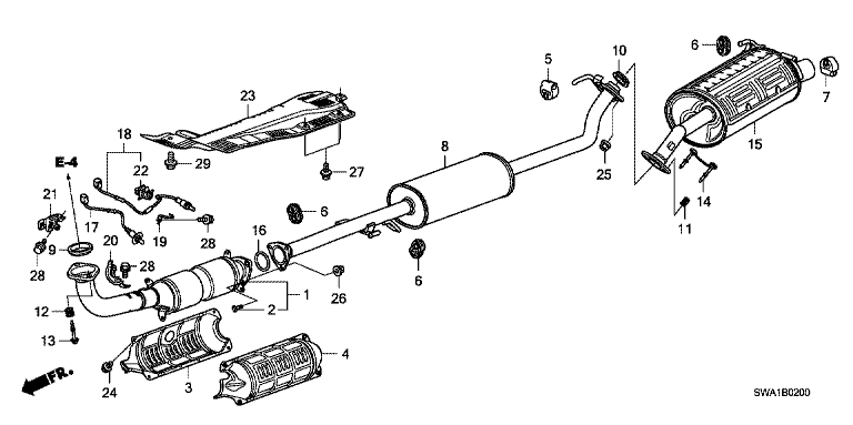 Exhaust pipe/silencer