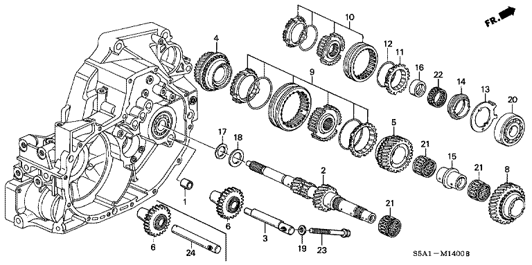 Main shaft (4WD)