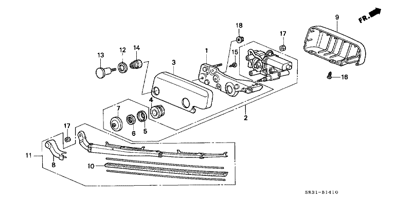 Rear wiper