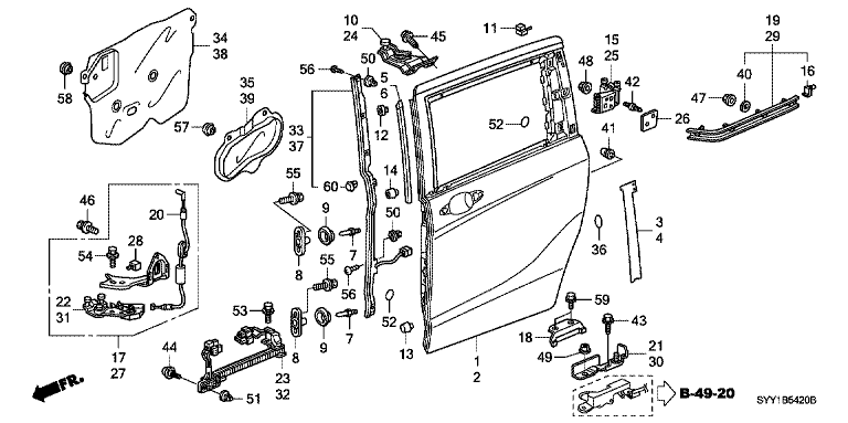 Sliding door panel