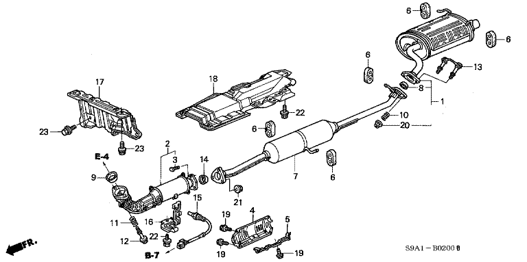 Exhaust pipe/silencer