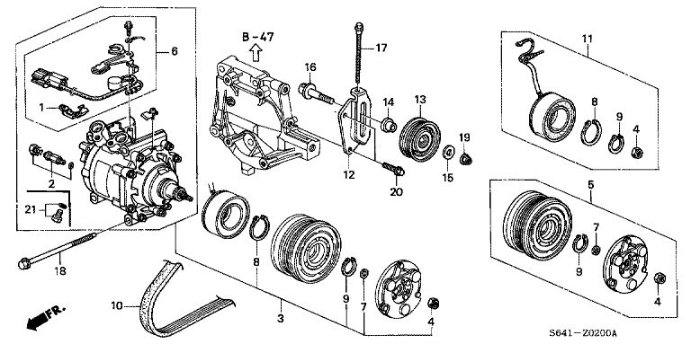 Air conditioning (compressor) (Keihin) (factory-installed)