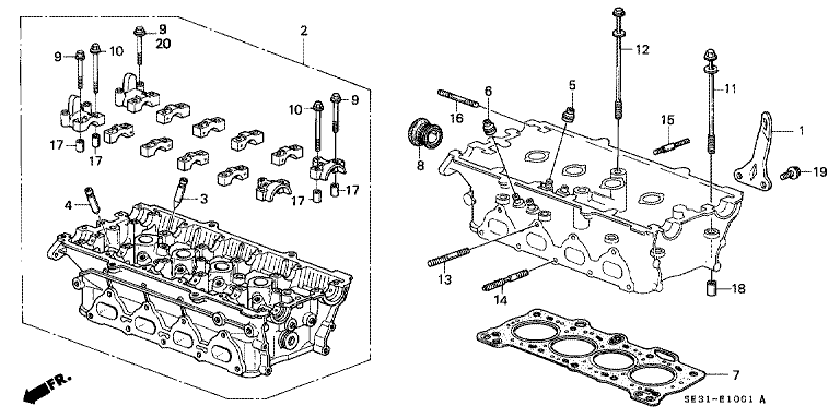 Cylinder head (DOHC)