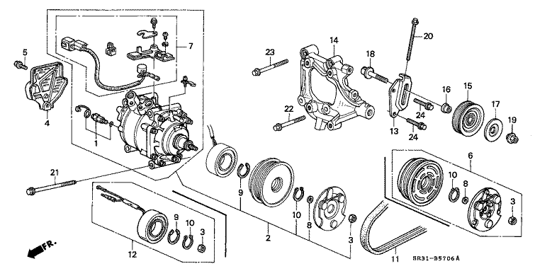 Air conditioning (compressor) (Sanden) (120)