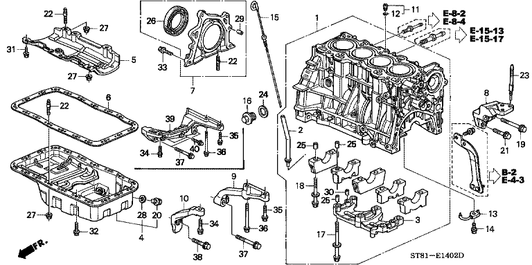 Cylinder block/oil pan