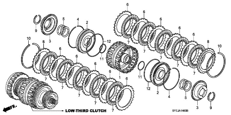 Clutch (Low-Third) (5AT)