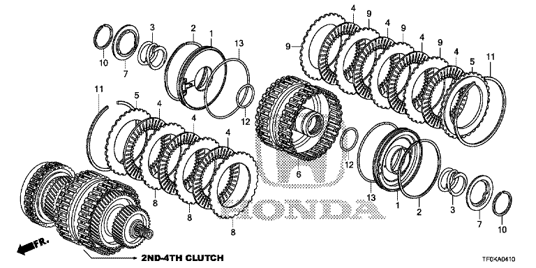 Clutch (second force) (5AT)