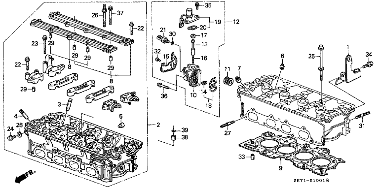 Cylinder head (DOHC)