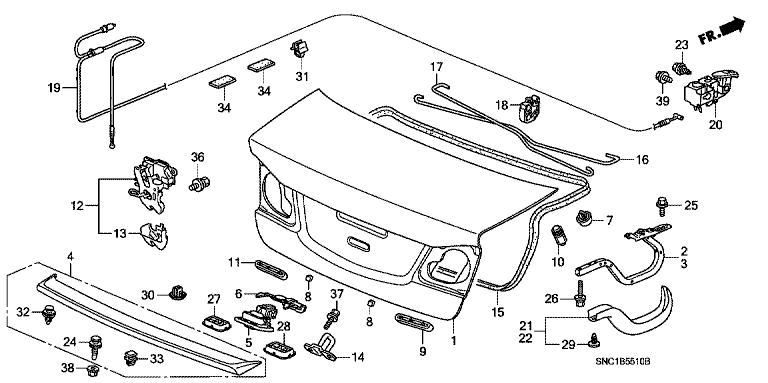 Trunk lid