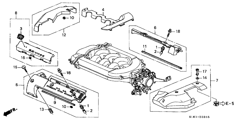Intake manifold cover