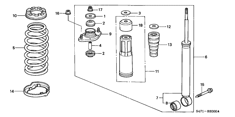 Rear damper