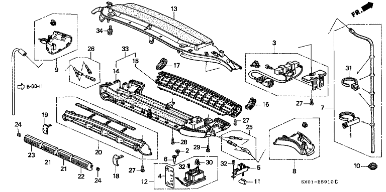 Air Conditioning (Rear Cooler Unit)