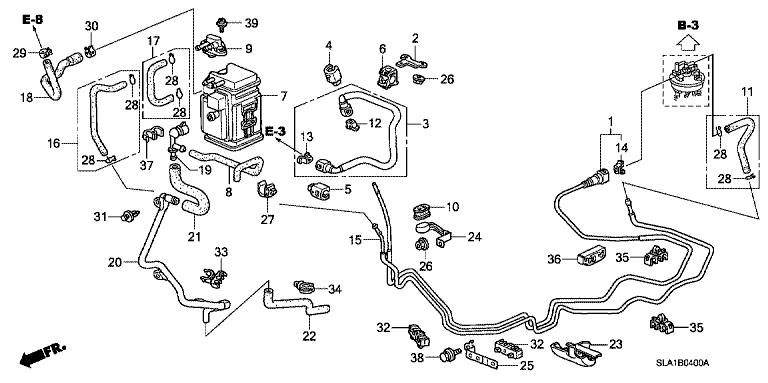 Fuel pipe (2WD)
