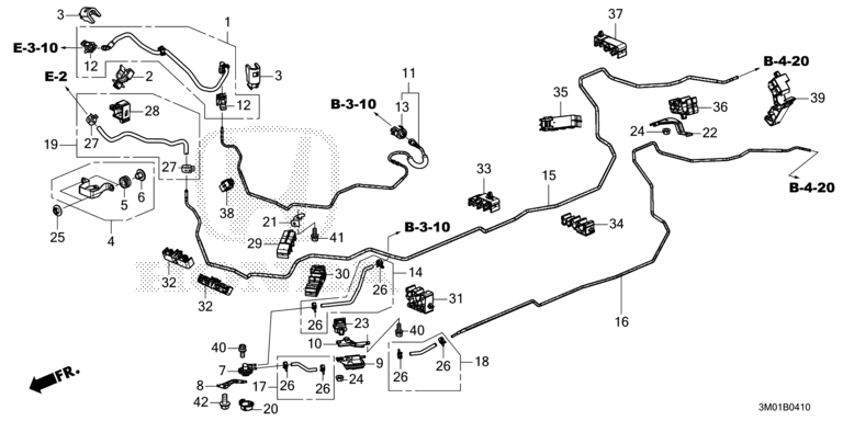 Fuel pipe (4WD)
