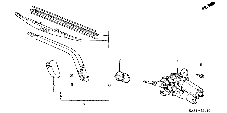 Rear wiper