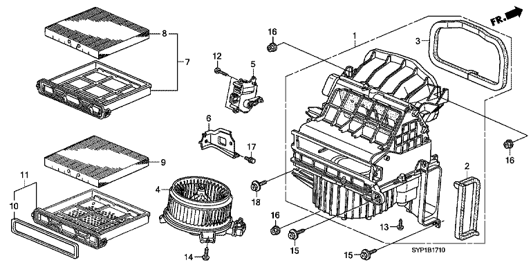 Heater blower