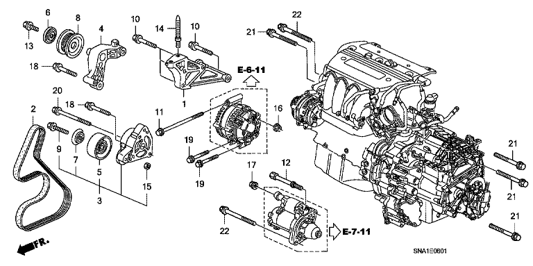 Engine mounting bracket (2.0L)