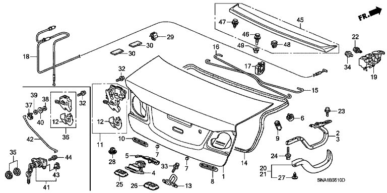 Trunk lid