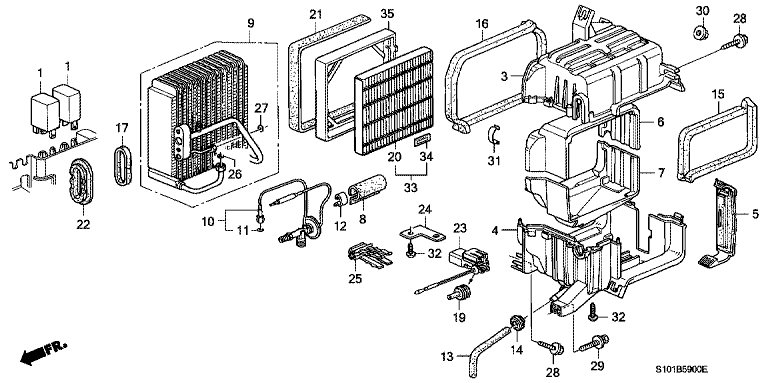 Air conditioning (cooler unit) (factory-installed)