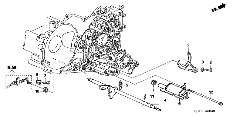 Shift fork (1.7L) (2WD)