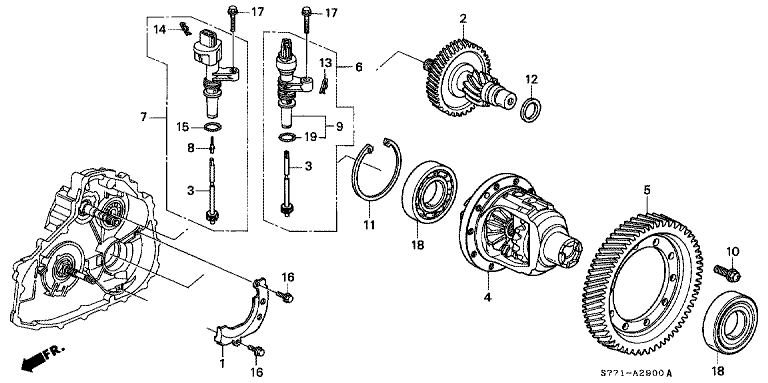 Differential Gear/Speedometer Gear (HMM)