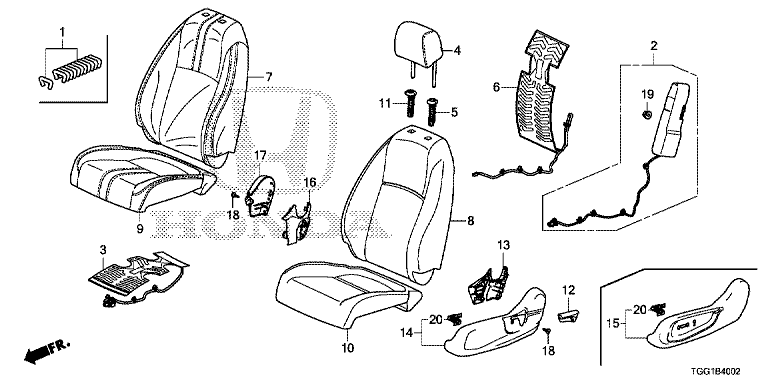 Front seat (passenger side)