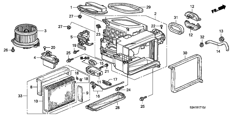 Heater blower