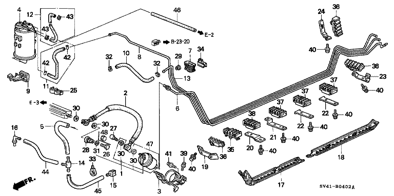 Fuel Pipe (SOHC) (MT)