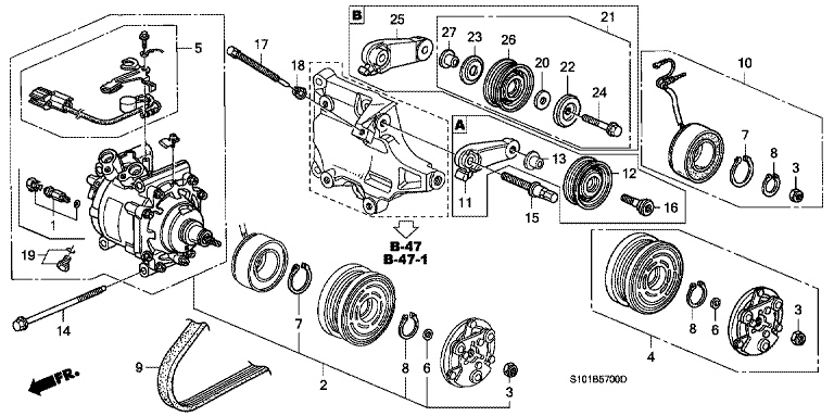 Air conditioning (compressor) (Keihin) (factory-installed)