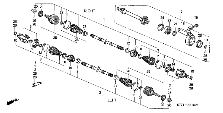 Front Drive Shaft/Half Shaft