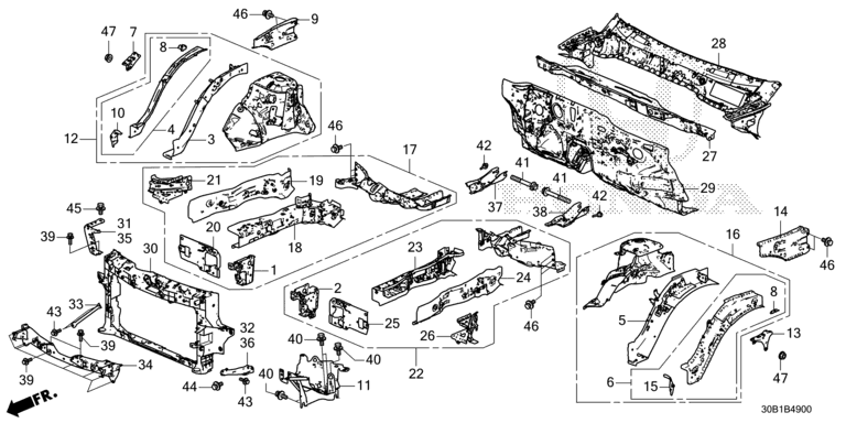 Front bulkhead / Dashboard