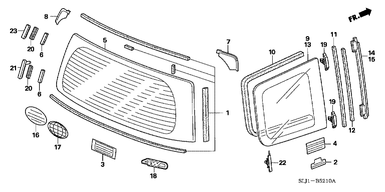 Rear Windshield Glass/Quarter Glass