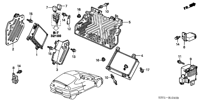 Control unit (interior)