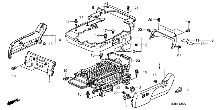 Lifter ASSY. (side lift-up seat)