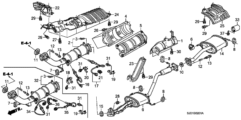 Exhaust pipe/muffler