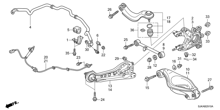 Rear lower arm (4WD)