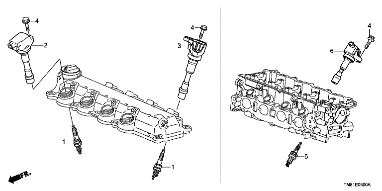 Plug top coil/Spark plug