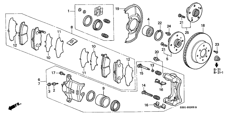 Front Brake (SOHC, DOHC)