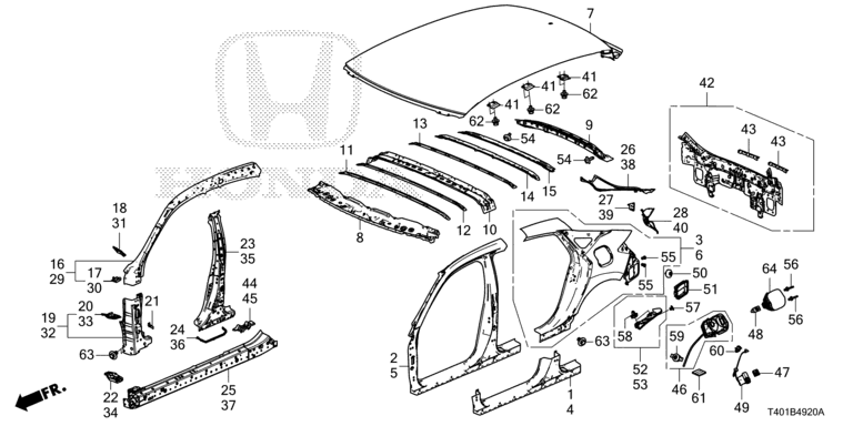 Outer panel / Rear panel