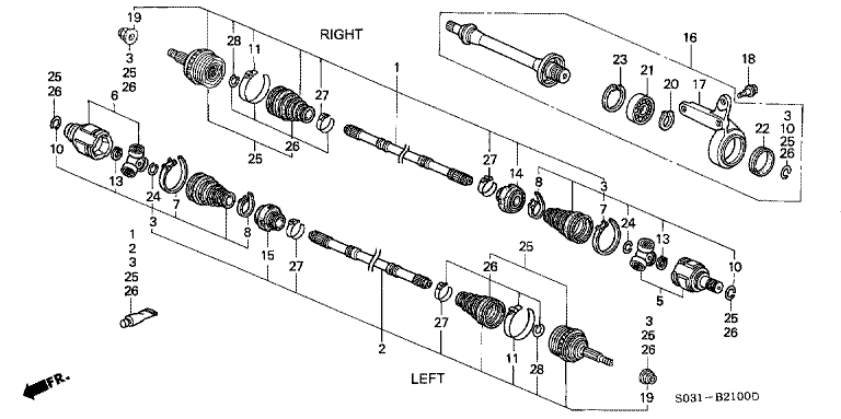 Front drive shaft (1)